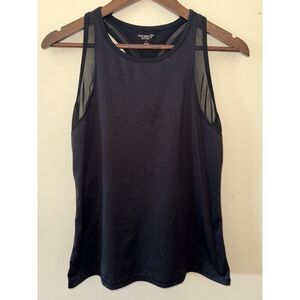 Old Navy Active Black Go-Dry Mesh Panel Racerback Workout Tank Top Size M